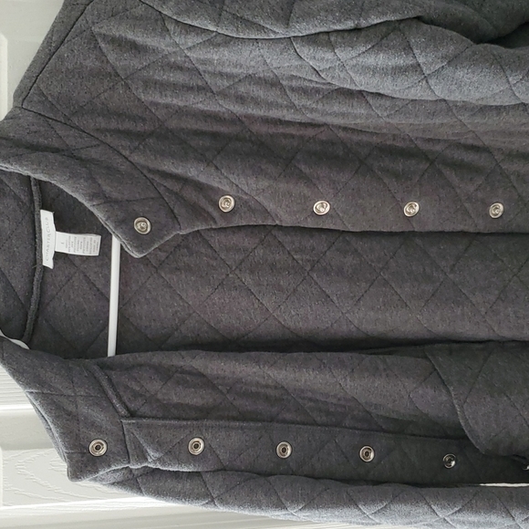 Grey quilted jacket - Picture 3 of 4